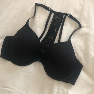 VS Pink Black Racerback Bra
